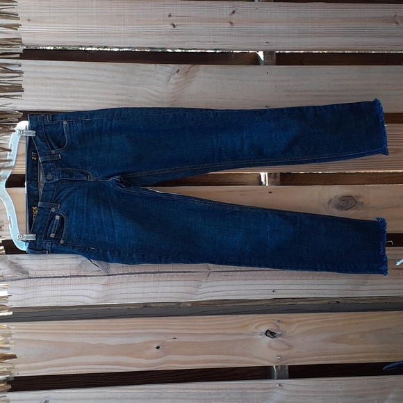 J Crew Matchstick Jeans w/ Factory Fringe Hems, 27 T - Picture 2 of 11